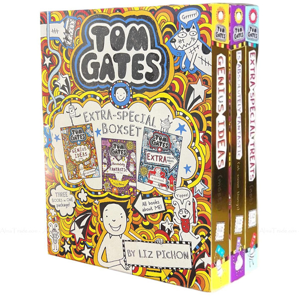 Tom Gates Extra-Special Boxset Stories Genius Ideas Extra 3 Books Collection Set