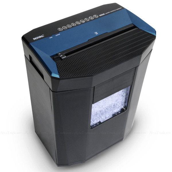 Royal Consumer 10Sheet Micro-Cut Paper Auto Start/Stop Black/Blue Shredder1005MC
