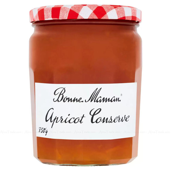 Bonne Maman Apricot Conserve Breakfast Extra Jam Product of France Jar Pack 750g