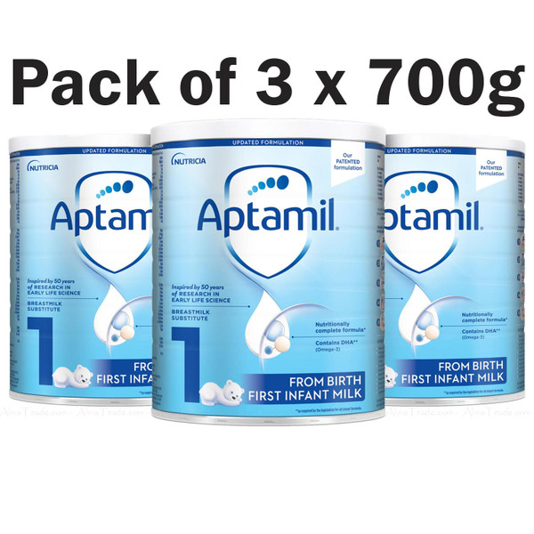 Aptamil First Infant Baby Milk Stage1From Birth Formula Powder Substitute 3x700g