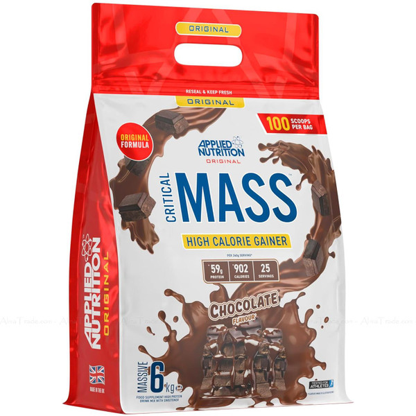 Applied Nutrition Critical Mass Original Chocolate Nutrient Protein Formula 6Kg