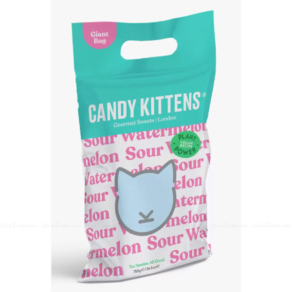 Candy Kittens Sour Watermelon Juice Gourmet Sweet Fruit Chewy Gummies Pack 750g