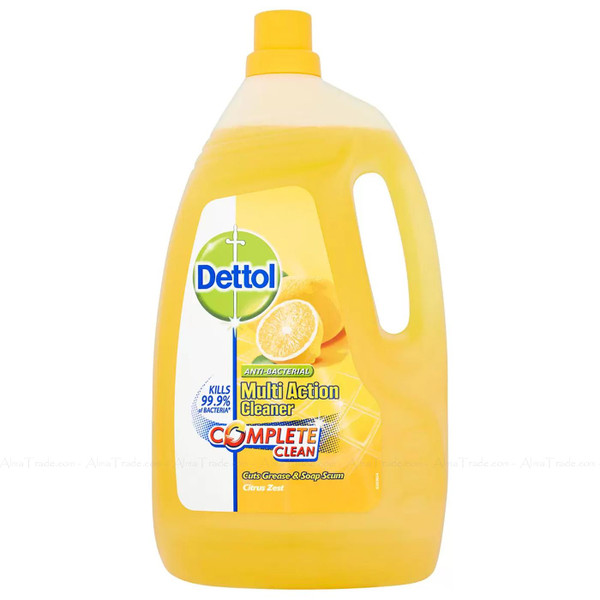 Dettol Multi Action Cleaner Complete Clean Cuts Grease Soap Scrum Citrus Zest 4L