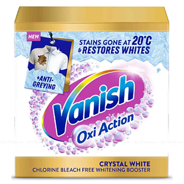 Vanish Gold Oxi Action Powder Crystal White Fabric Stain Remover Wash Pack 2.7kg