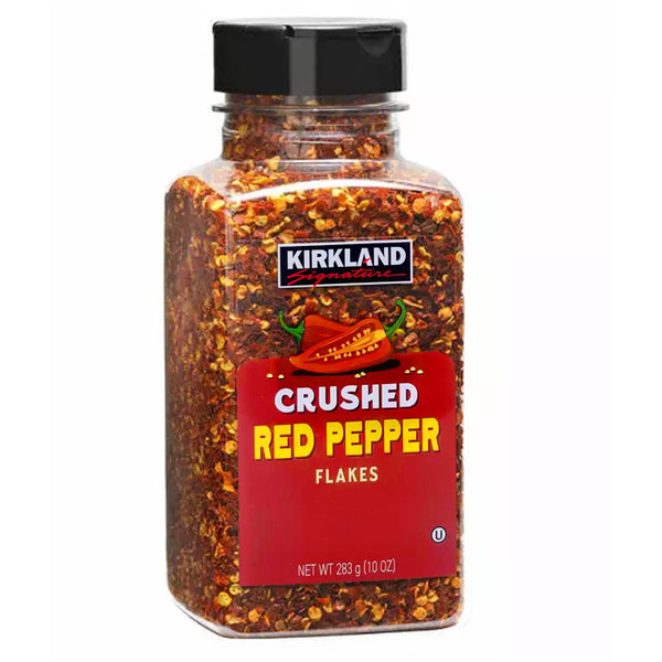 Kirkland Signature Crushed Red Pepper Spice Seasoning Rich Food Flavour Jar 283g