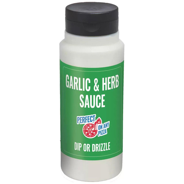 Oasis Garlic & Herb Sauce Squeezy Versatile Salad Pizza Dip or Drizzle Pack 1L