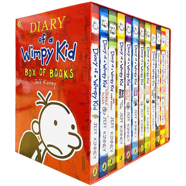 Diary of a Wimpy Kid Classic Reading Collection by Jeff Kinney- 12 Books Box Set