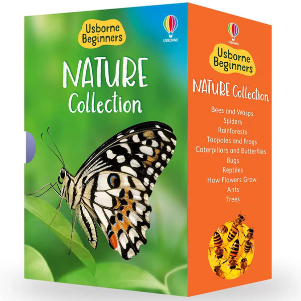 Usborne Beginners Nature 10 Books Reptiles Bees Wasps Tree Bugs Ants Box Set