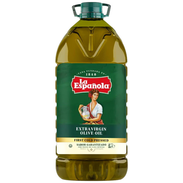 La Espanola Extra Virgin Olive Oil Spanish Rich Flavour Dressing Cold Pressed 5L