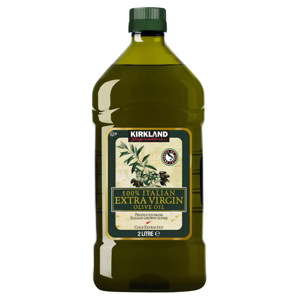 Kirkland Signature Italian Extra Virgin Olive Oil Cooking Rick Flavour Pack 2L