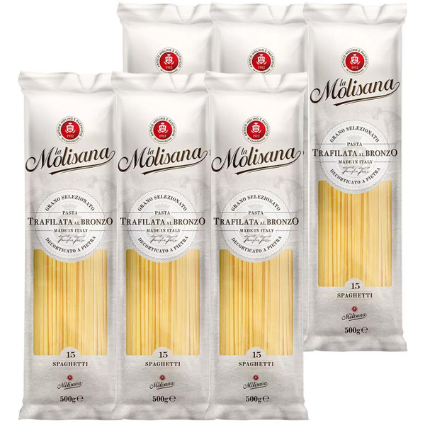 La Molisana Premium Italian Pasta Spaghetti Bronze Die Drawing Italy Pack 6x500g