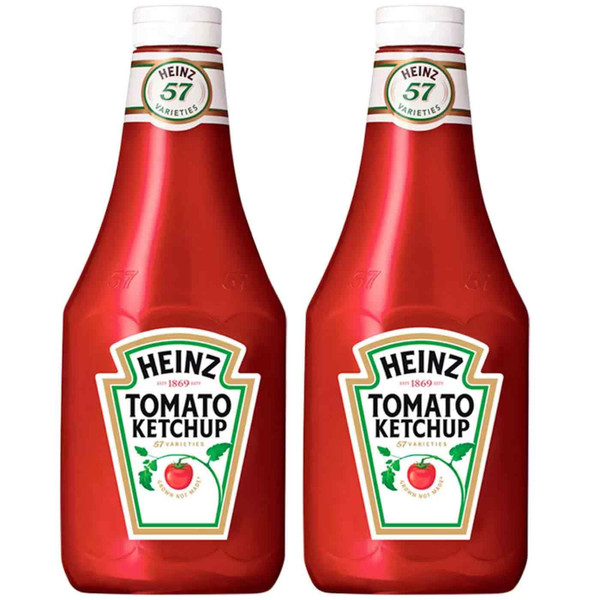 Heinz Red Catering Squeezy 1170ml Tomato Ketchup Sauce Large Set Pack 2 x 1.35kg