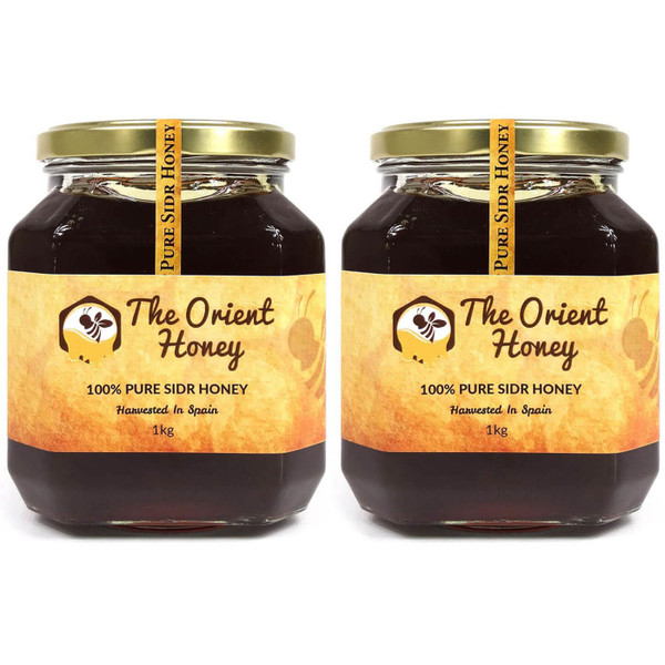The Orient Honey Jar 100% Pure Sidr Royal Spain Raw Authentic Pack of 2 x 1kg
