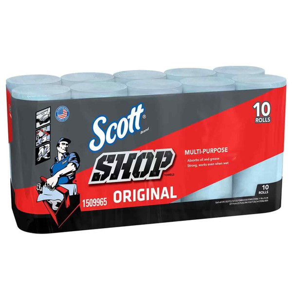 Scott Multi Purpose Kimberly Clark Shop Cleaning Paper Wipe Towels 10 Rolls Pack