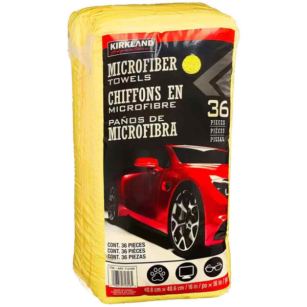 Kirkland Microfibre Ultra Plush Eurow40cm Microfiber Car Cloth Pack of 36 Towels