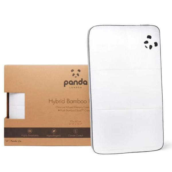 Panda Hybrid Memory Foam Bamboo Pillow Cloud Luxury Soft Hypoallergenic Cushion