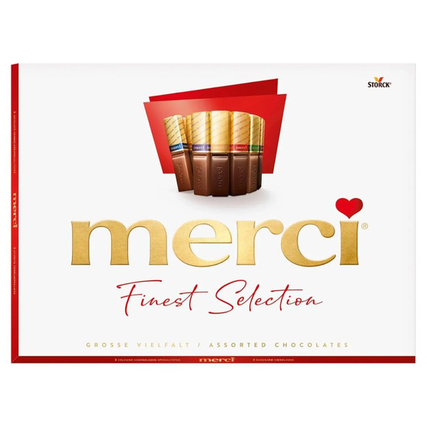 Merci Finest Assortment of European Chocolate 8Variety Mix Flavour Gift Box 675g