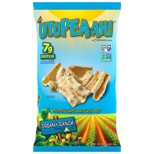 Utopea-ah! Protein Chips Dreamy Ranch Protein Crisps Made with Peas Pack 454g