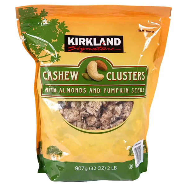 Kirkland Signature Cashew Cluster with Almonds and Pumpkin Seeds Sweet Pack 907g