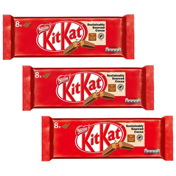 Nestle KitKat 4 Finger Milk Crispy Wafer Chocolate Kit Kat Bars Pack 24 x 41.5g