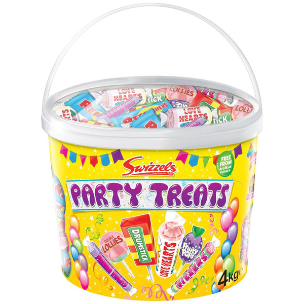 Swizzels Party Mix Individually Wrapped Candy Variety Sweets Tub Bucket Pack 4kg
