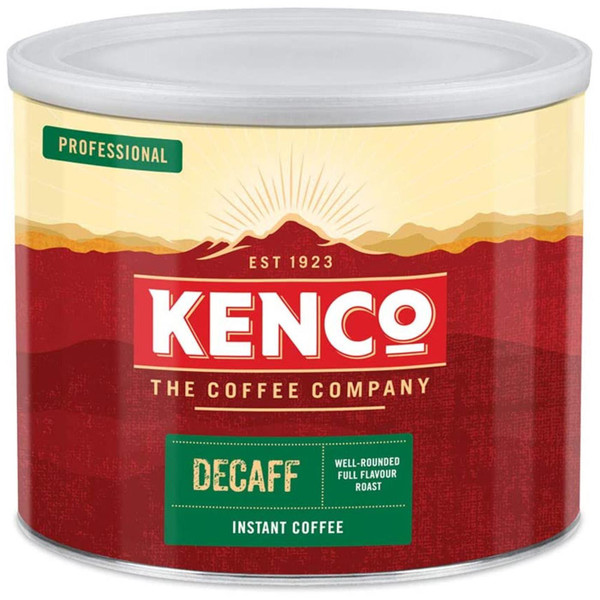 Kenco Decaffeinated Instant Coffee Beans Well Rounded Roast Decaff Pack 500g