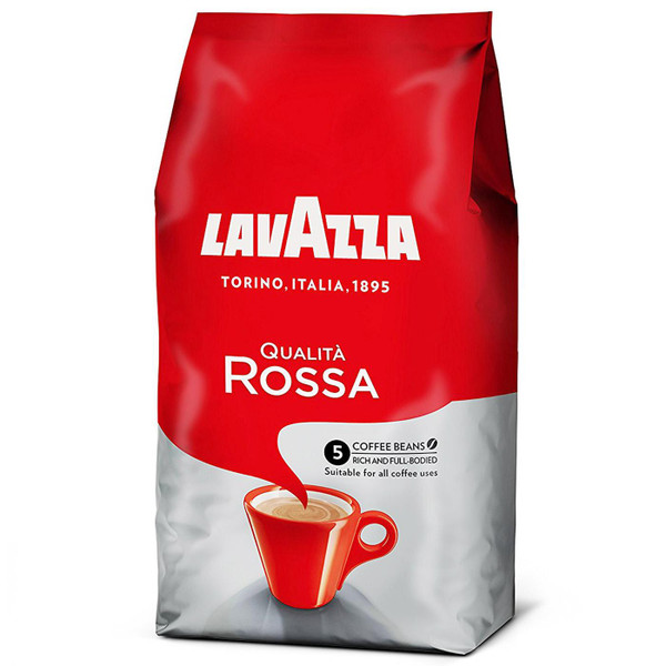 Lavazza Qualita Rossa Coffee Beans Full-Bodied Strong Medium Roasting Italy 1Kg