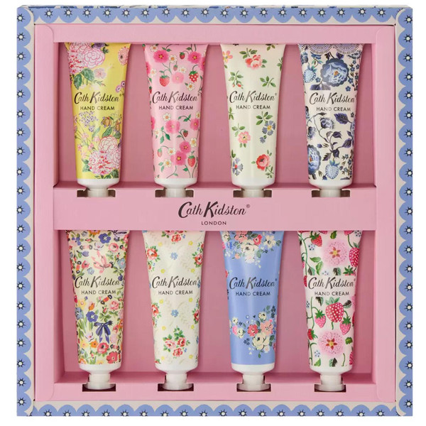 Cath Kidston Navy Carnation Hand Cream Mix Floral Moisturising Set Pack 8 x 30ml