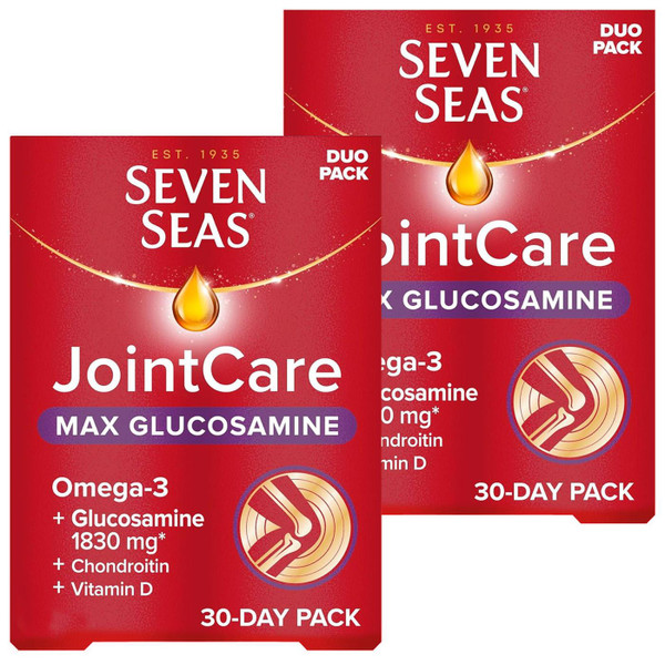 Seven Seas Joint Care Support Max Omega3 Glucosamine Vitamin Pack2x30Duo Tablets