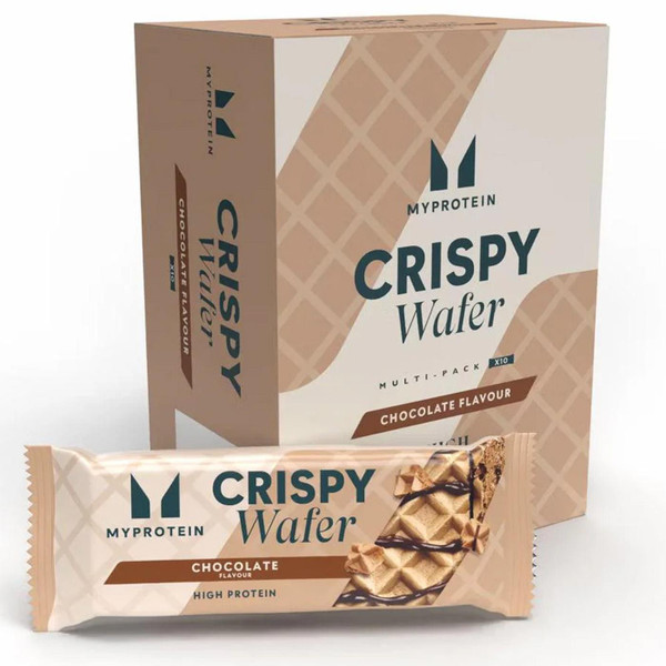 My Protein Chocolate Crispy Wafer Flavour Filling Whey & Milk Bar Pack 10 x 42g