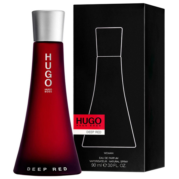 Hugo Boss Deep Red For Her Eau De Parfum Fragrance Women's Spray New Pack 90ml