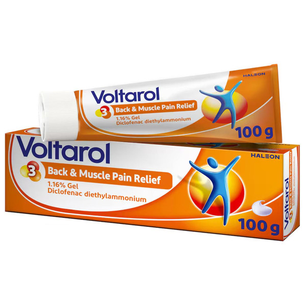 Voltarol Back & Muscle Pain Relief Body Knee Neck Join 1.16% Gel Tube Pack 100g