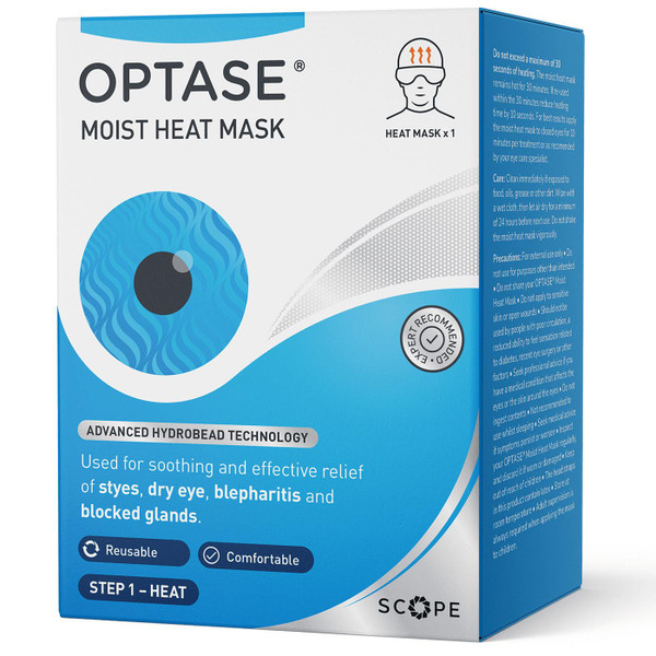 Optase Moist Heat Mask Effective Relief From Dry Eye Soft Comfortable Reusable