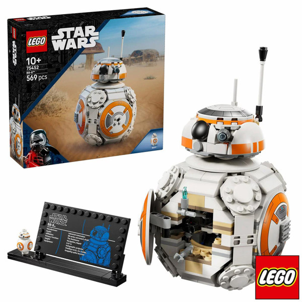 LEGO Star Wars Buildable BB-8 Astromech Droid  10+ Years Kid Toy - Model 75452