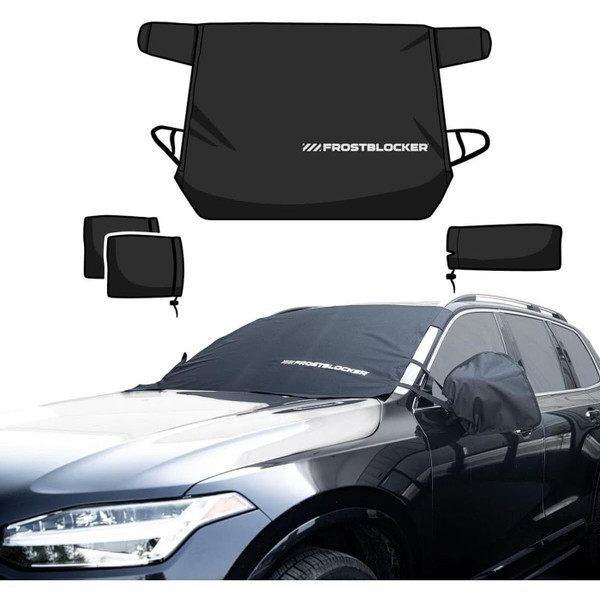Delk Frostblocker Windshield &Mirror Cover Car Weather Frost Ice Snow Protection
