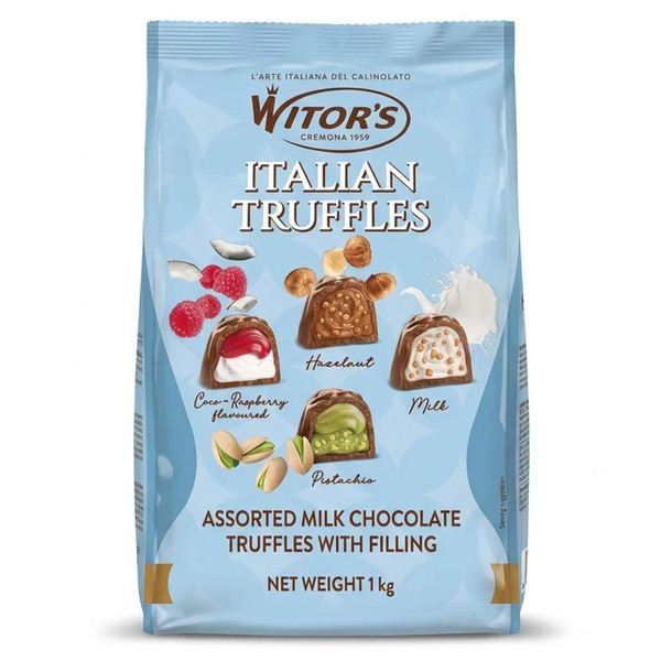 Witor's Italian Taste Assortment Chocolate Truffles Creamy Filling Mix Pack 1kg