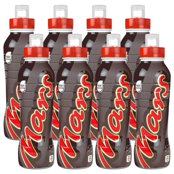 Mars Chocolate Caramel Milk Shake Flavour Smooth Drink Bottle PMP Pack 8 x 350ml