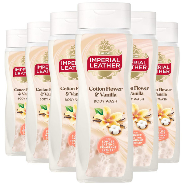 Imperial Leather Moisturising Body Wash Cotton Flower & Vanilla Orchid 6 x 735ml
