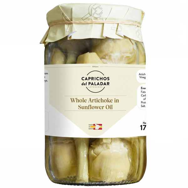 Caprichos Del Paladar Long Stem Whole Spanish Artichokes in Sunflower Oil 1.7kg
