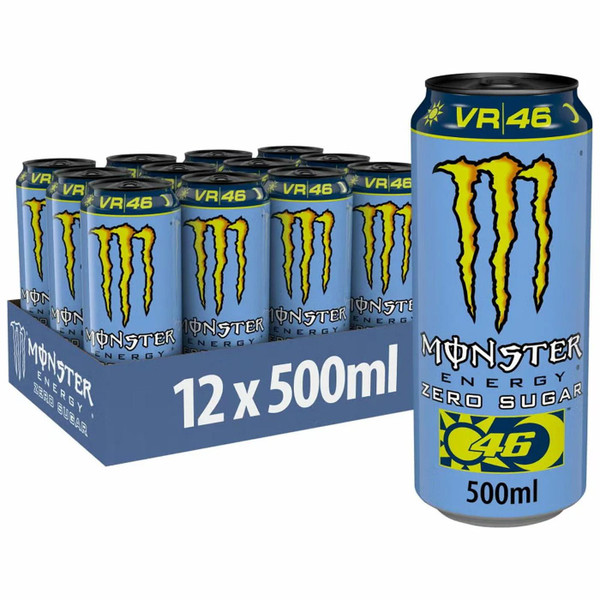 Monster Energy Drink Rossi Zero Sugar Juiced Cans Party Box Set Pack 12 x 500ml