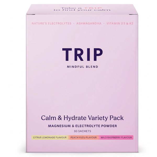 Trip Calm & Hydrate Electrolyte Powder Body Support Variety Flavours 30 Sachets