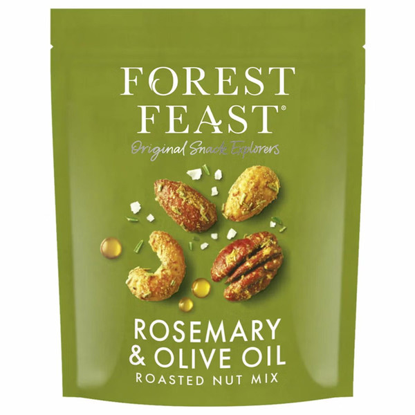 Forest Feast Rosemary & Olive Oil Roasted Nut Mix Almond Cashew Pecan Pack 1kg