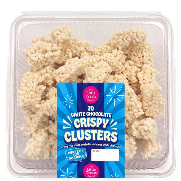 Roberts Little Treats Bakery White Chocolate Crispy Clusters Snack Pack 70 Pcs