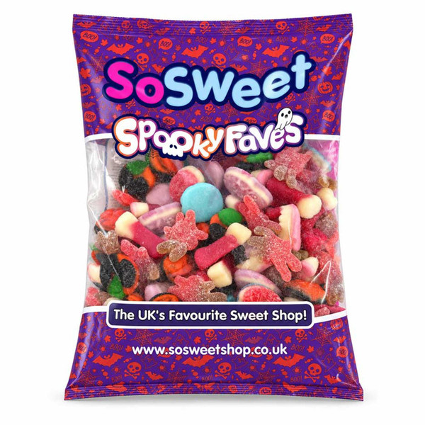 SoSweet Spooky Faves Halloween Sweet Mix Vidal Gummy Jelly Candy Party Bag 1kg