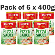 Mutti Pizza Sauce Aromatica Italian Tomatoes Oregano Basil Tin Can Pack 6 x 400g