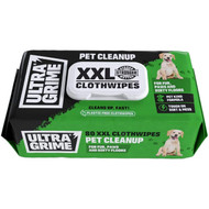 Ultra Grime XXL Biodegradable Pet Cloth Wipes Clean Skin Surface Bio Pack 80 Pcs