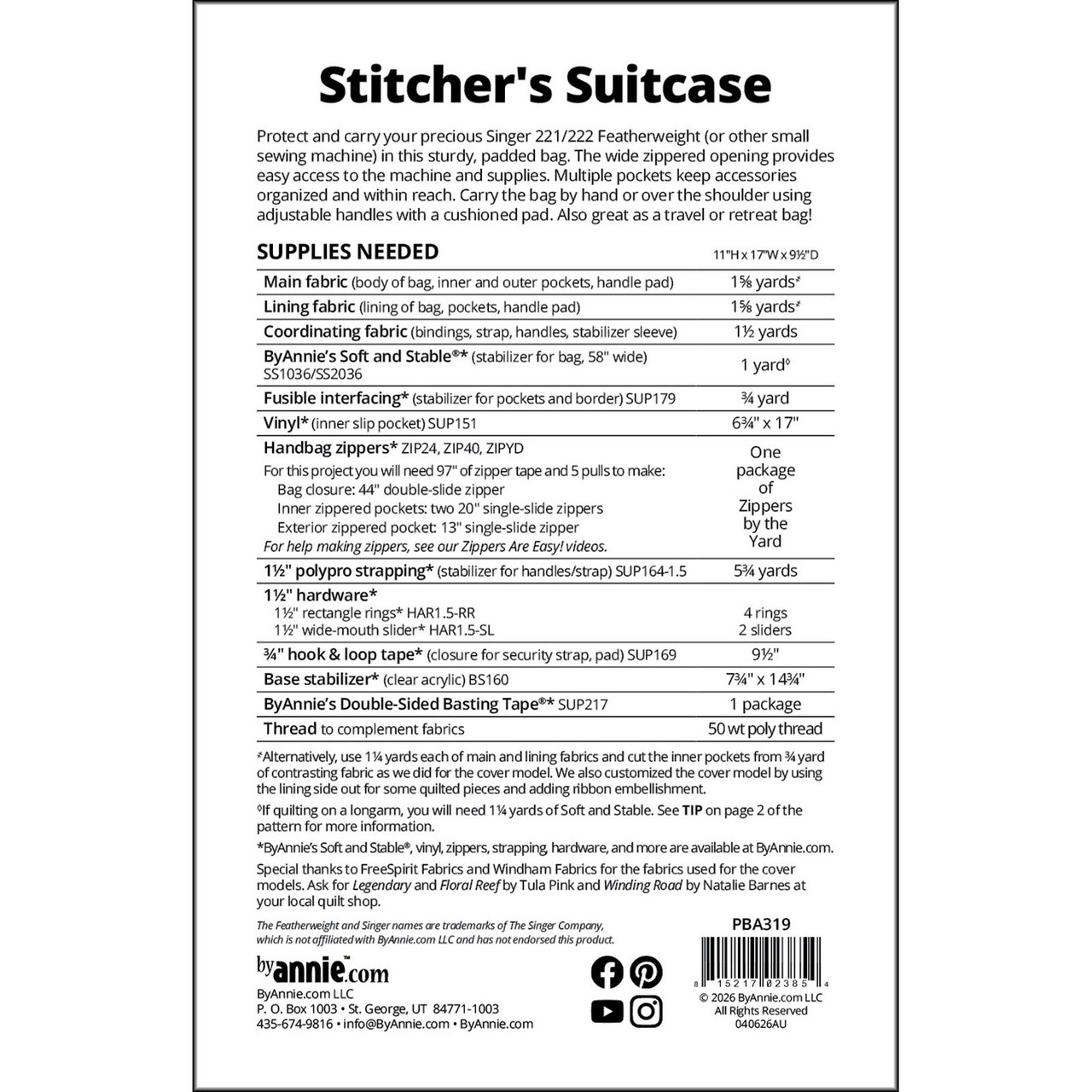Stitcher's Suitcase | EE Schenck Company