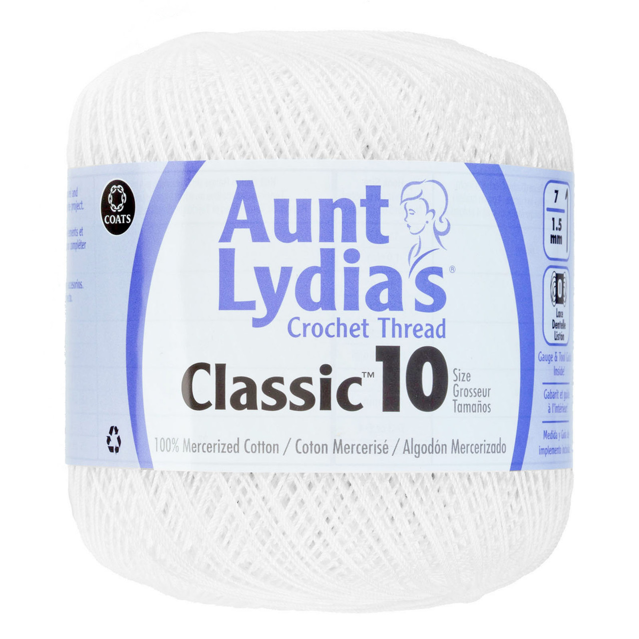 Aunt Lydias Classic Crochet Thread - CAC - EE Schenck Company