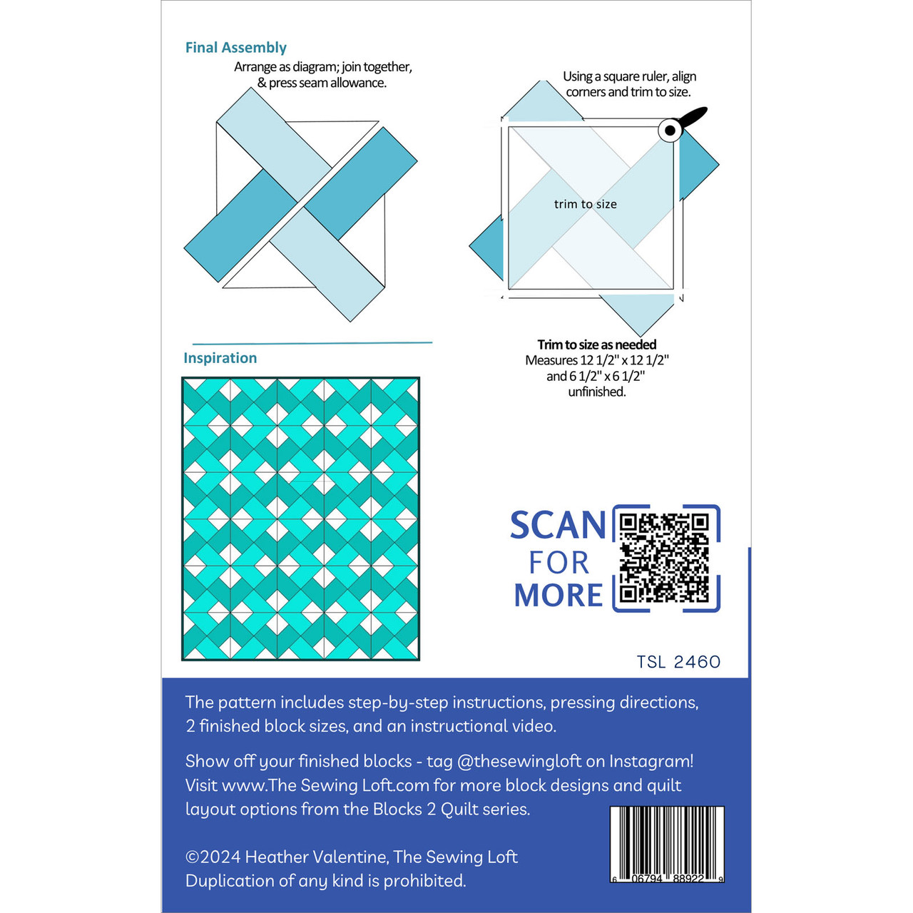 Swirl Around Quilt Block | EE Schenck Company