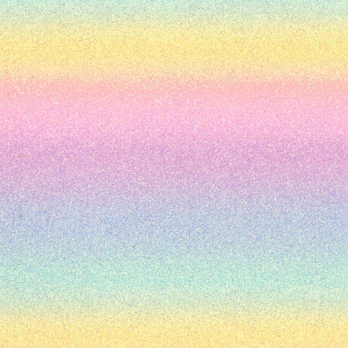 IRON-ON GLITTER FABRIC SHEET RAINBOW 5.5"x9.25"  PK OF 3 EA